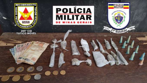 Adolescente é apreendido por tráfico de drogas, em Ubá