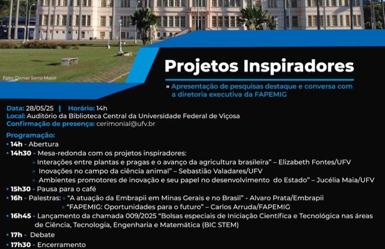 UFV: Fapemig Celebra Projetos de Impacto em Evento na Universidade