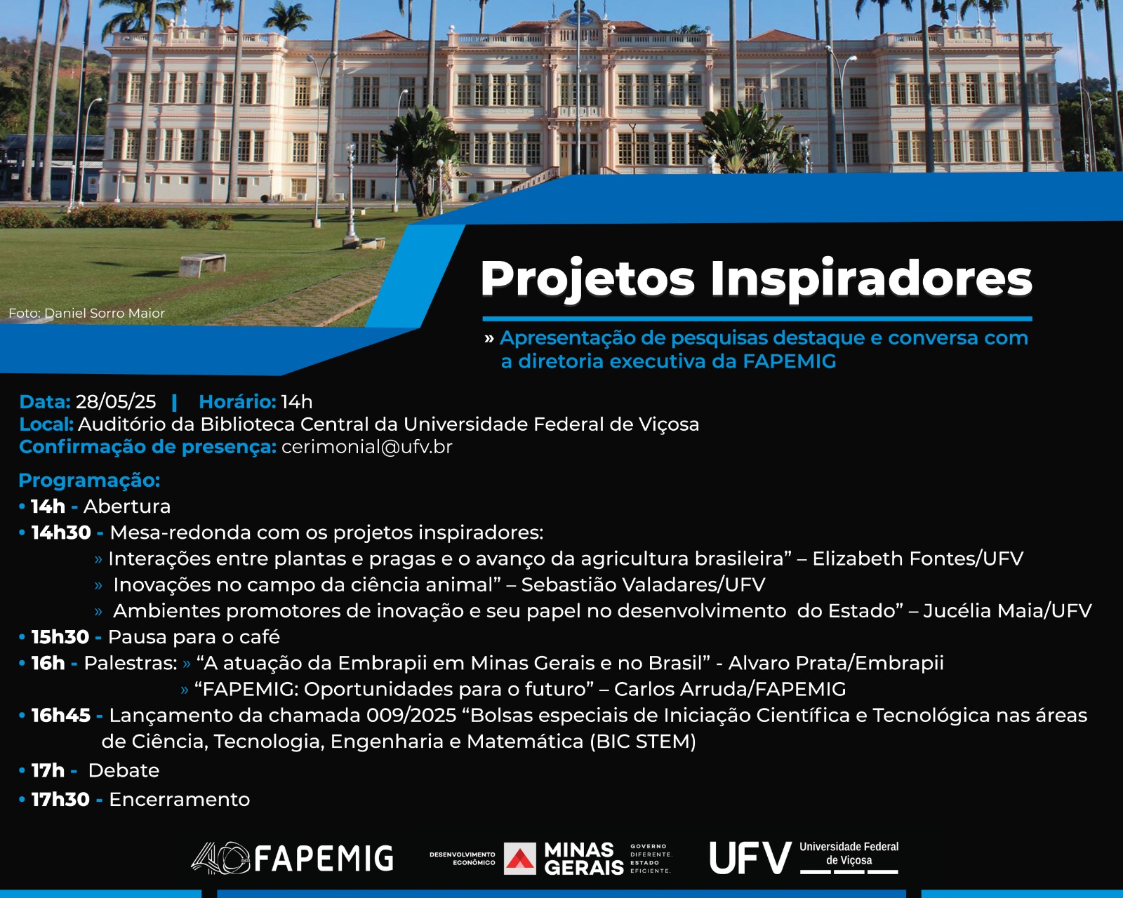 UFV: Fapemig Celebra Projetos de Impacto em Evento na Universidade