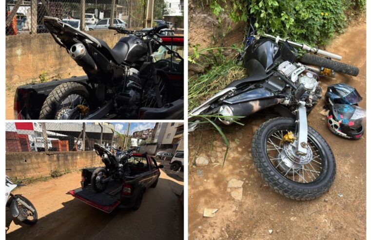 Ponte Nova: PM apreende motocicleta adulterada e prende autores após perseguição