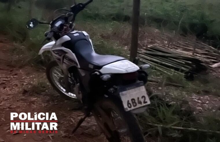 PM recupera motocicleta roubada, em Ubá