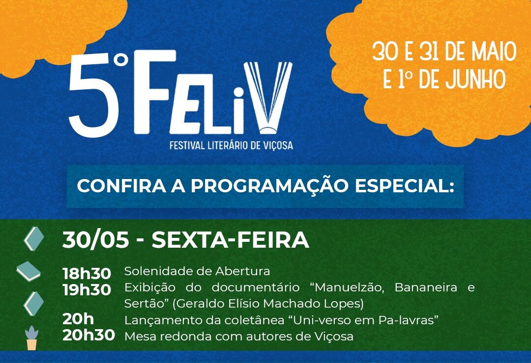 Quinta edição do Feliv começa nesta sexta-feira (30)