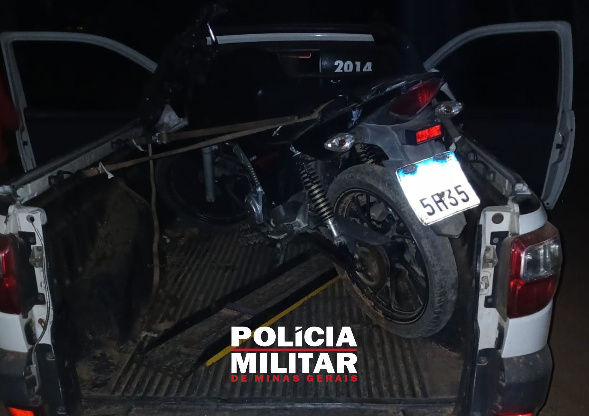 PM recupera motocicleta furtada de Ubá na Zona Rural de Guidoval