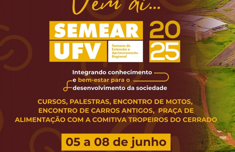 UFV Rio Paranaíba anuncia programação da III Semana Semear