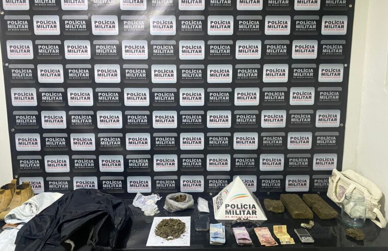 PM prende em Ponte Nova, suspeito de roubo em Ouro Preto e apreende drogas e arma