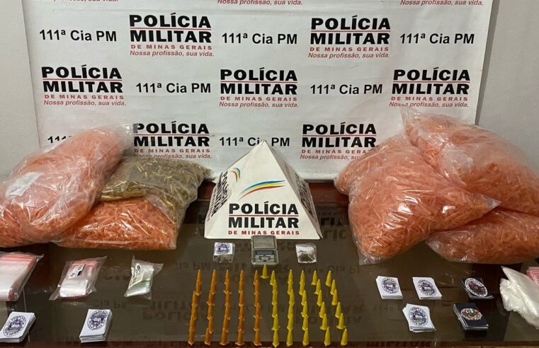 PM apreende cocaína e maconha em Visconde do Rio Branco