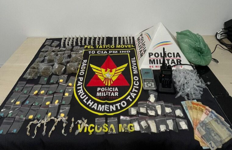 Operação Dia das Mães da PM em Viçosa prende traficantes e apreende drogas