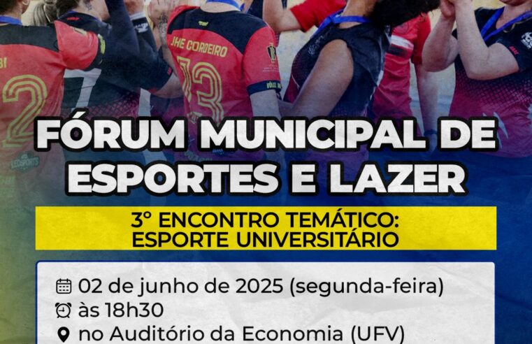 PMV promove fórum para discutir Esporte Universitário