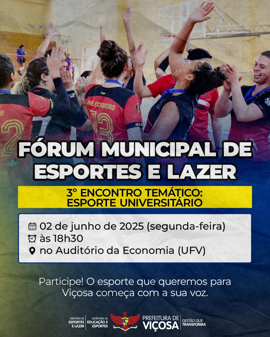 PMV promove fórum para discutir Esporte Universitário