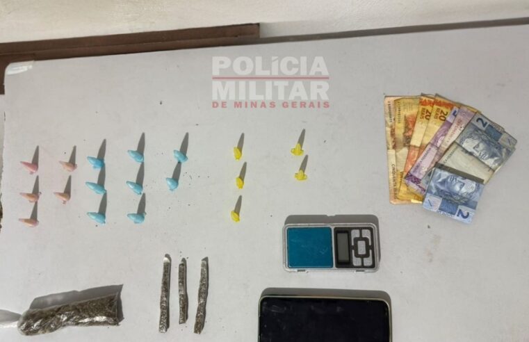 Jovem é preso por tráfico de drogas em Ubá