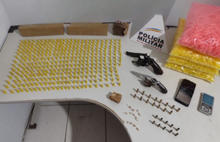 Homem é preso por tráfico de drogas e porte ilegal de arma de fogo em Tocantins