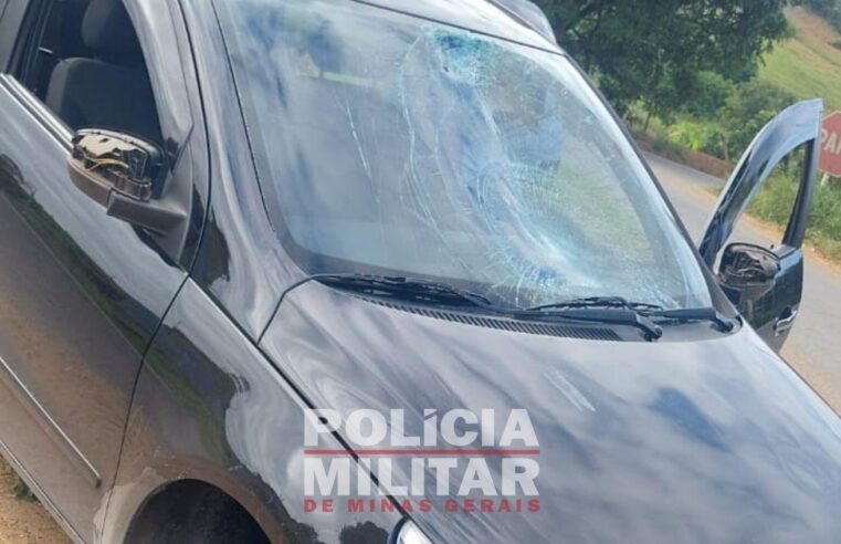 PM apreende carro usado em tentativa de homicídio, em Ubá