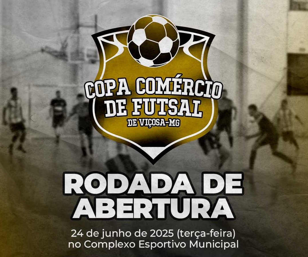 Viçosa: Copa Comércio de Futsal 2025 começa nesta terça-feira, 24