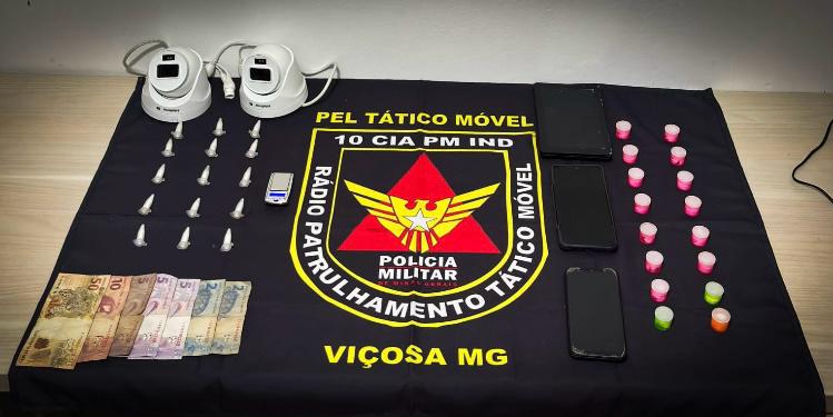 Homem é preso por tráfico de drogas, em Viçosa