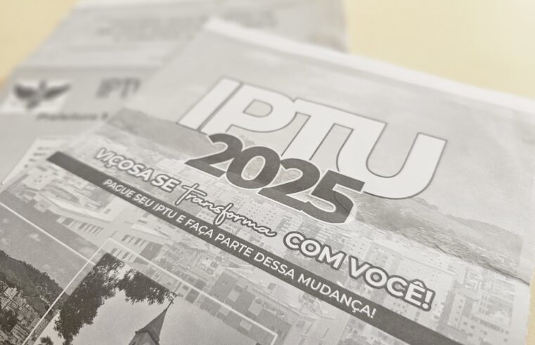 Guias do IPTU 2025 já estão disponíveis para pagamento em Viçosa