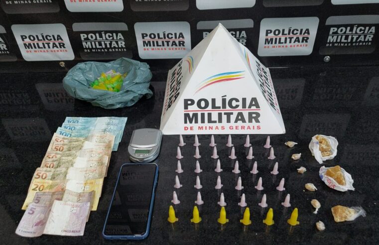 PM prende homem por tráfico de drogas, em Ponte Nova