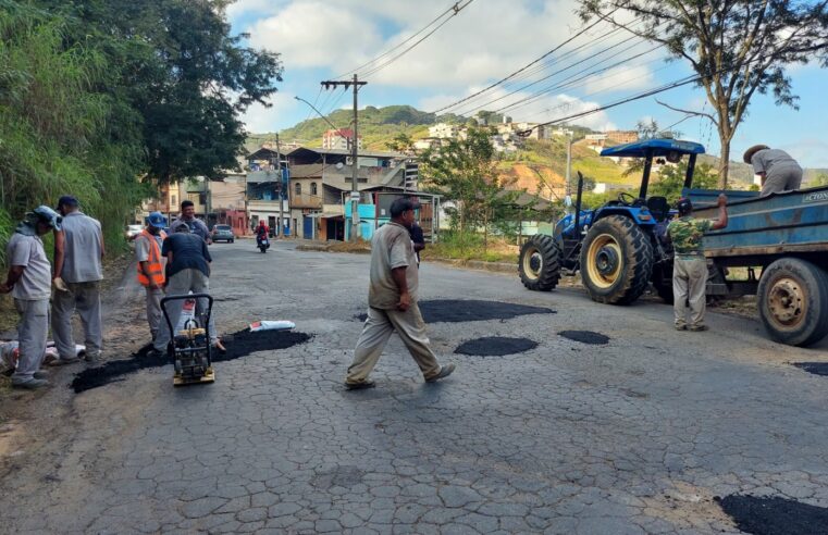 Prefeitura de Viçosa intensifica operação tapa-buracos em vias asfaltadas da cidade