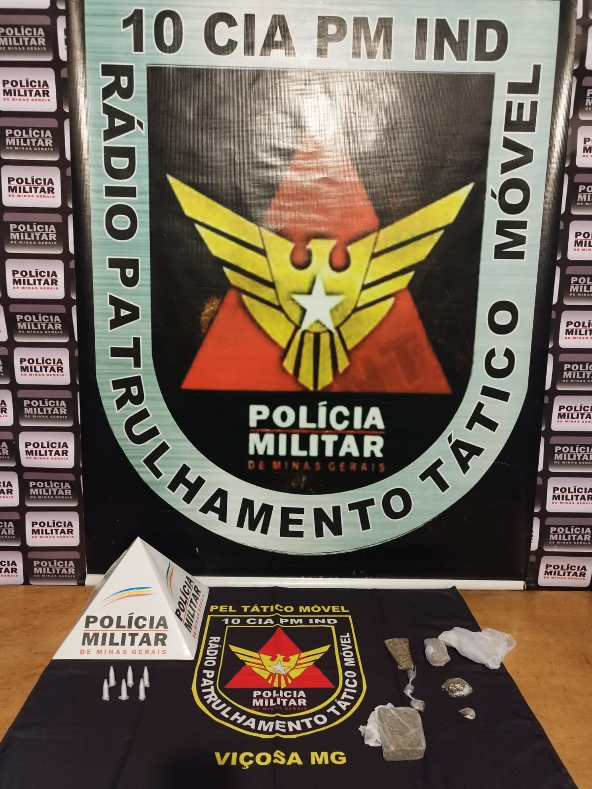 PM apreende drogas em Viçosa
