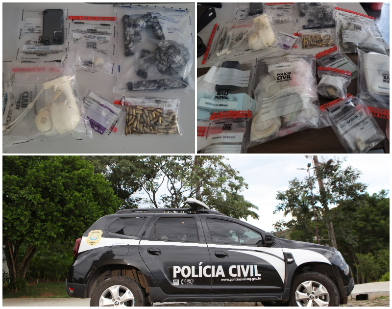 Polícia Civil prende três homens e apreende arsenal em Viçosa