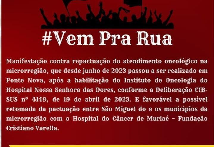 Mobilização por atendimento oncológico retoma debate em São Miguel do Anta