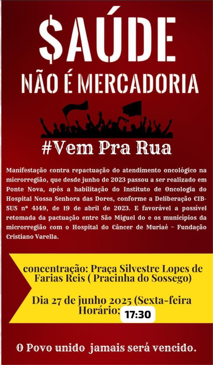 Mobilização por atendimento oncológico retoma debate em São Miguel do Anta