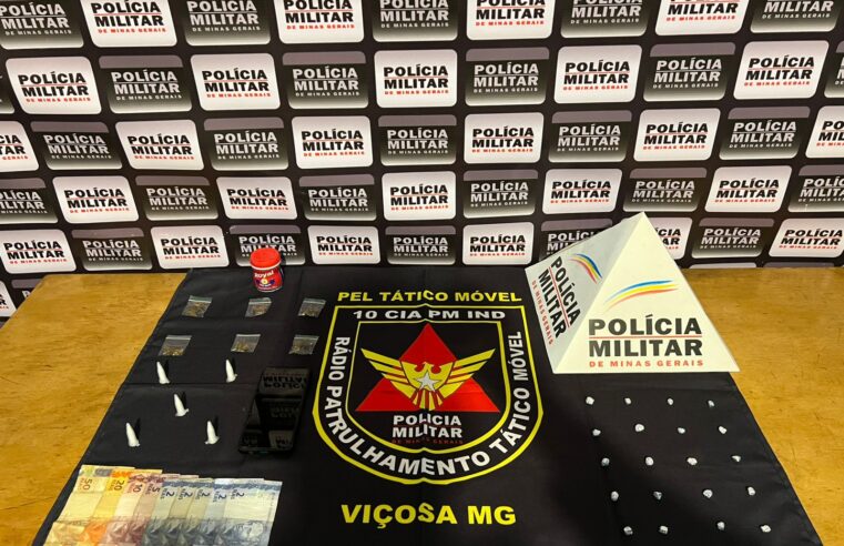 Viçosa: PM prende suspeito com drogas