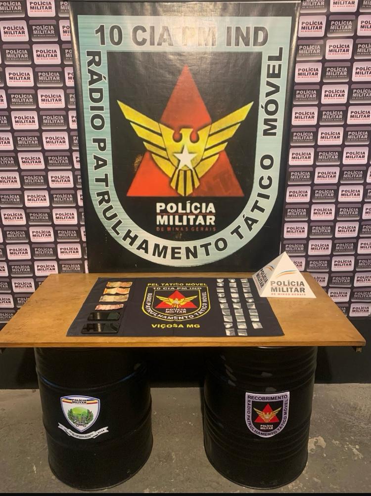PM prende homem por tráfico de drogas em Viçosa