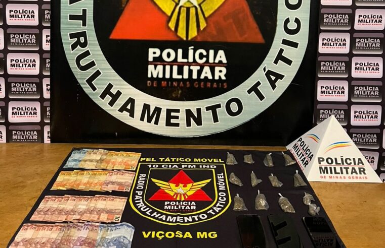 Homem é preso por tráfico e corrupção de menores no bairro União, em Viçosa