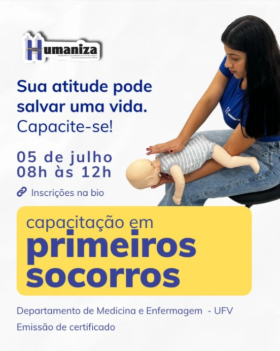 Curso de Primeiros Socorros abre inscrições em Viçosa
