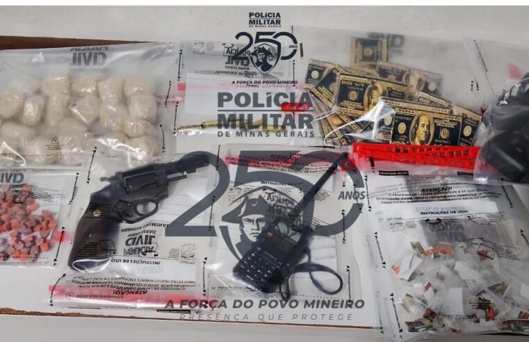 Homem é preso por tráfico de drogas e posse ilegal de arma em Ubá