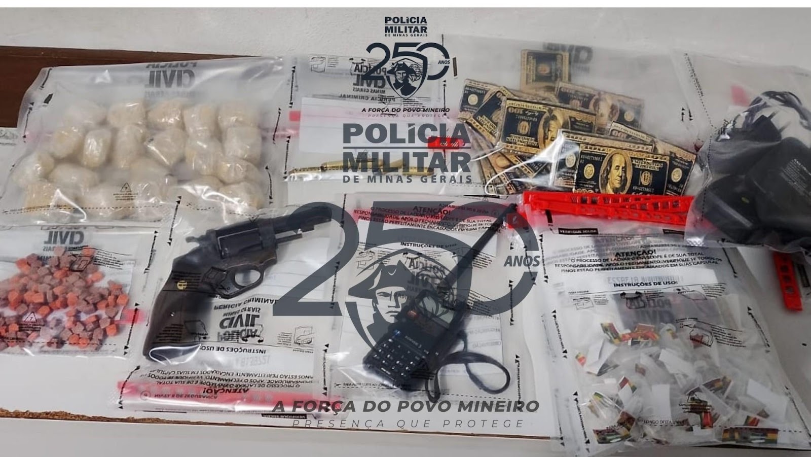 Homem é preso por tráfico de drogas e posse ilegal de arma em Ubá