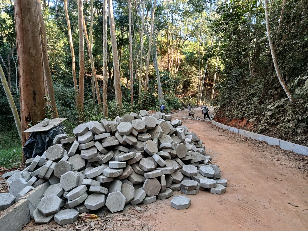 Pavimentação da estrada do Sapé próxima de conclusão em Viçosa