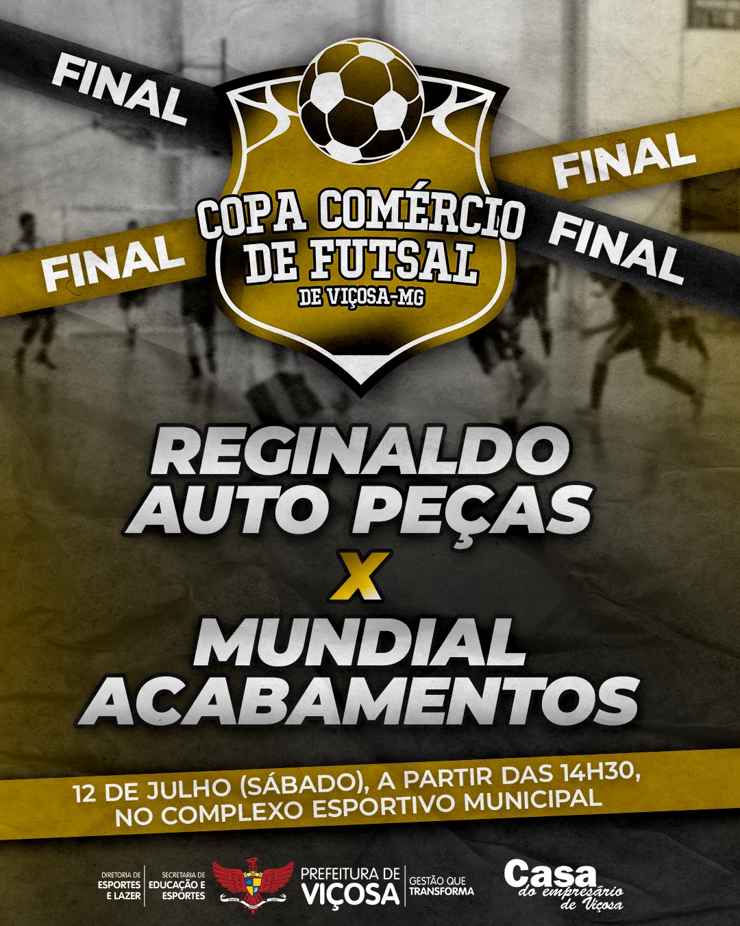 Copa comércio de futsal terá final em novo horário neste sábado