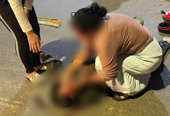 Motociclista fica gravemente ferido ao sofrer acidente na rua dos Passos, em Viçosa