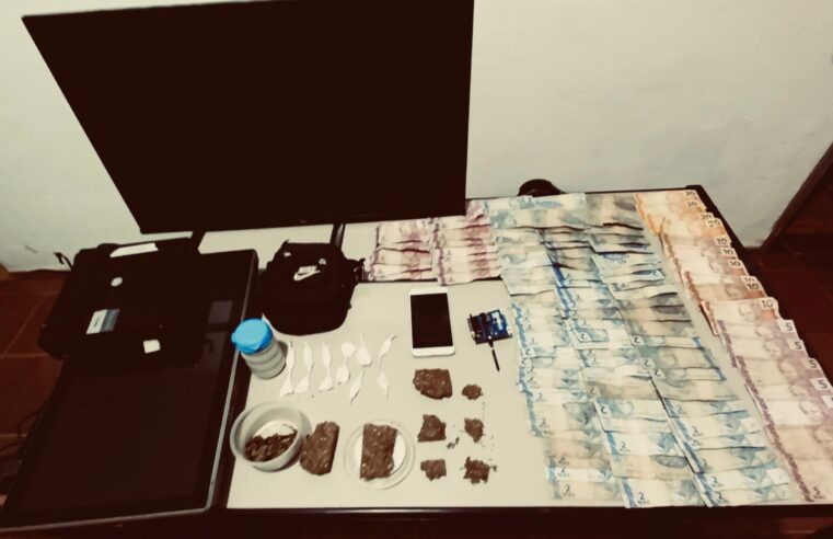 Araponga: Cumprimento de Mandado resulta em prisão por tráfico, adulteração veicular e jogo de azar