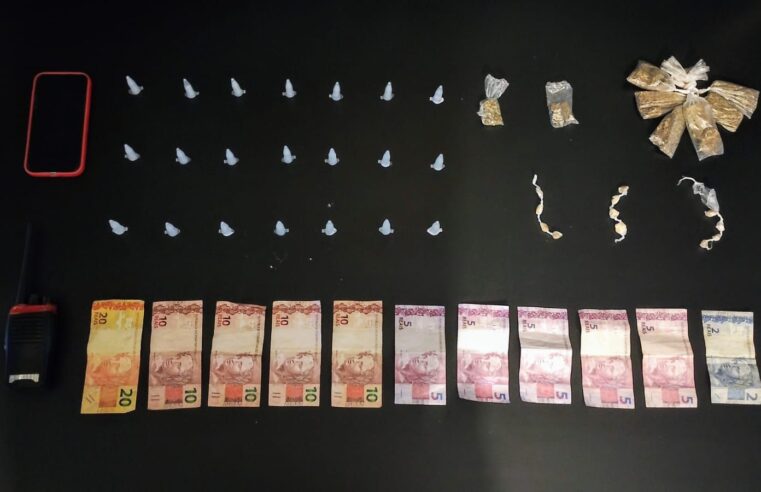PM prende suspeito em Viçosa e apreende entorpecentes
