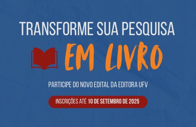 Editora UFV abre seleção para publicação de Obras Científicas