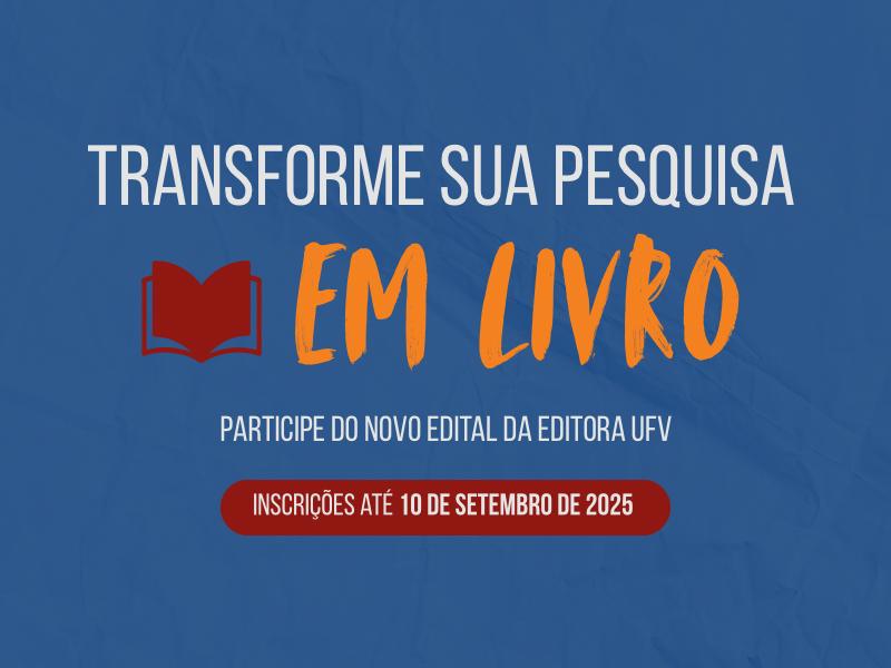 Editora UFV abre seleção para publicação de Obras Científicas