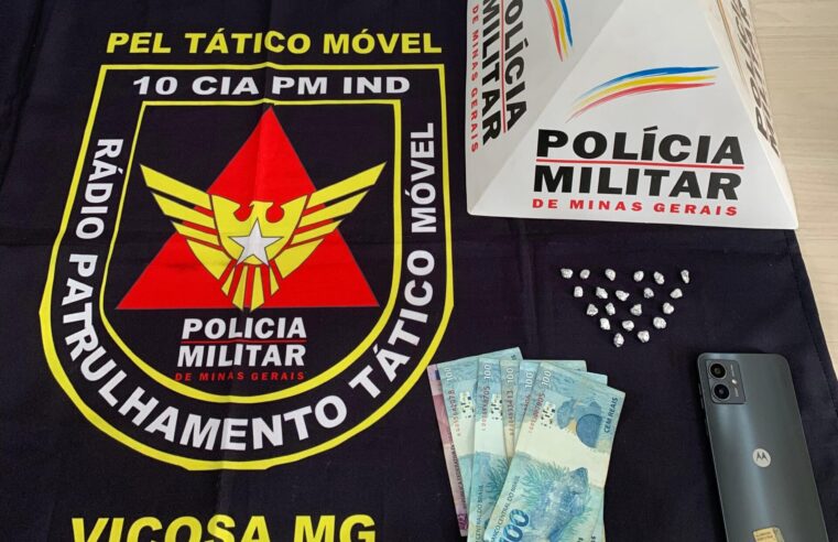 Operação da PM prende dois homens por tráfico de drogas, em Viçosa