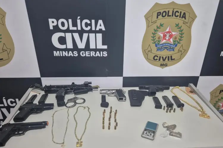 Polícia Civil realiza Operação “Aprendiz” contra tráfico de drogas e armas em Muriaé