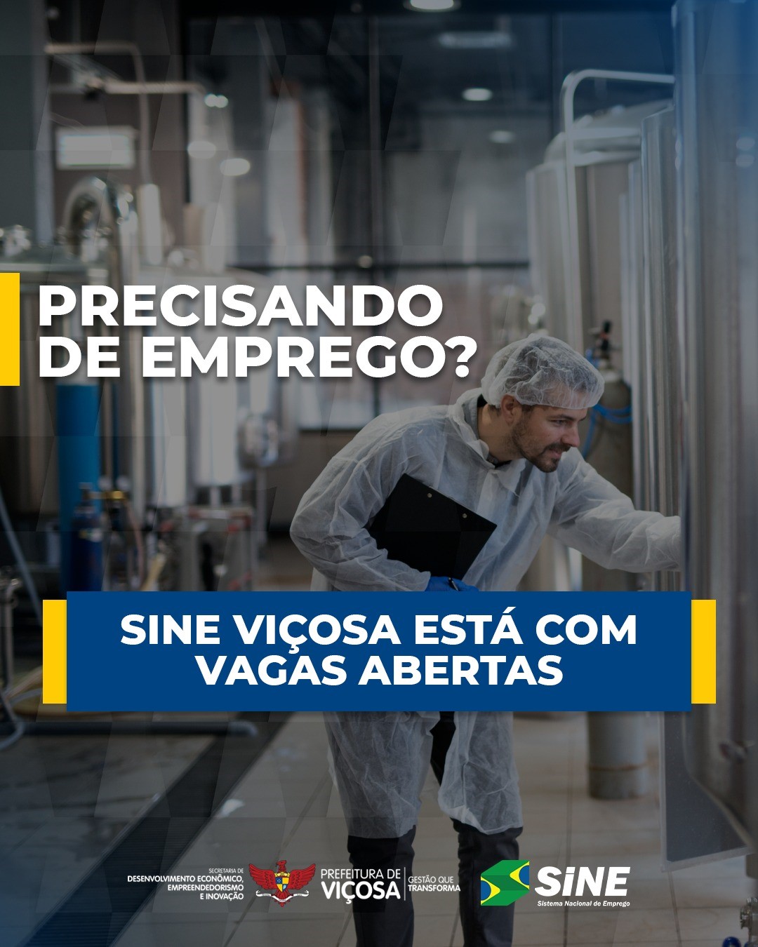 Pif-Paf realiza seleção para Auxiliar Industrial em Viçosa