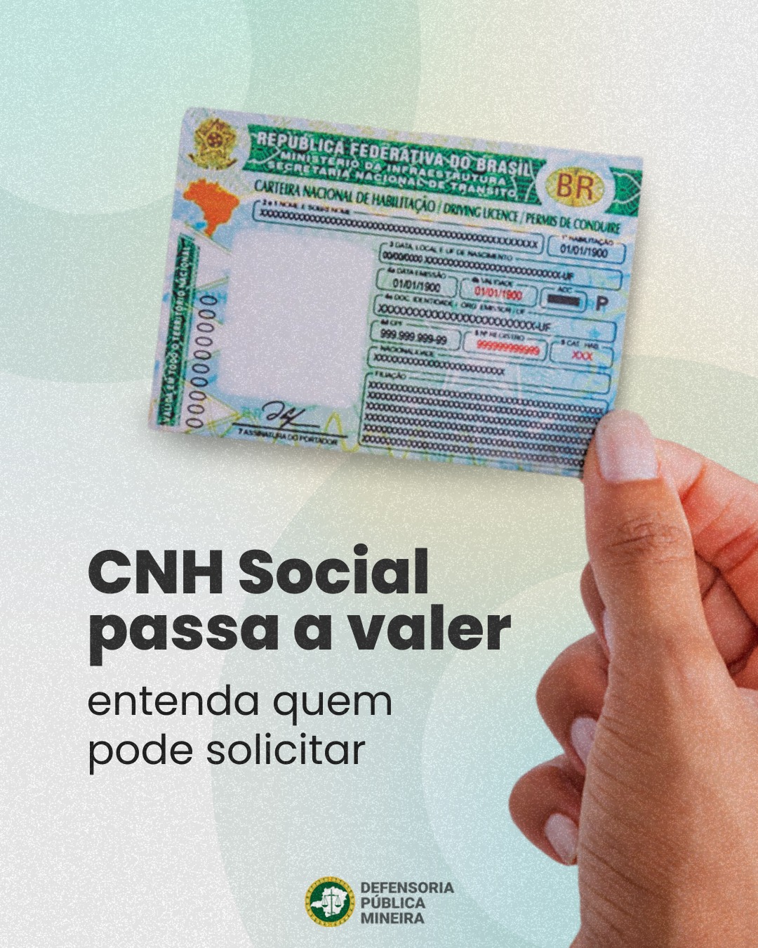 CNH Social já está disponível para pessoas de baixa renda em Minas Gerais