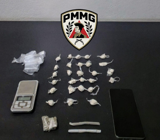 PM prende jovem por tráfico de drogas em Visconde do Rio Branco