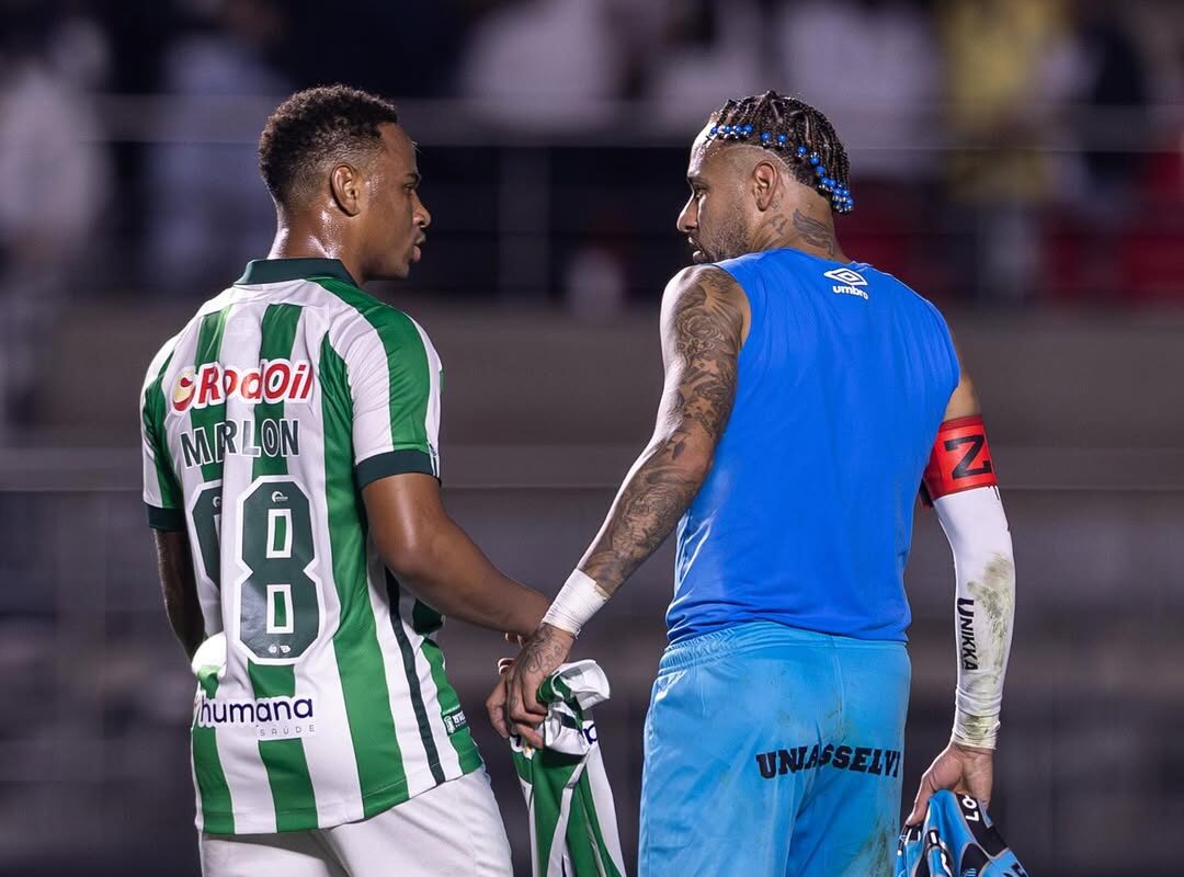 Viçosense Marlon Santos estreia pelo Juventude em jogo contra o Santos