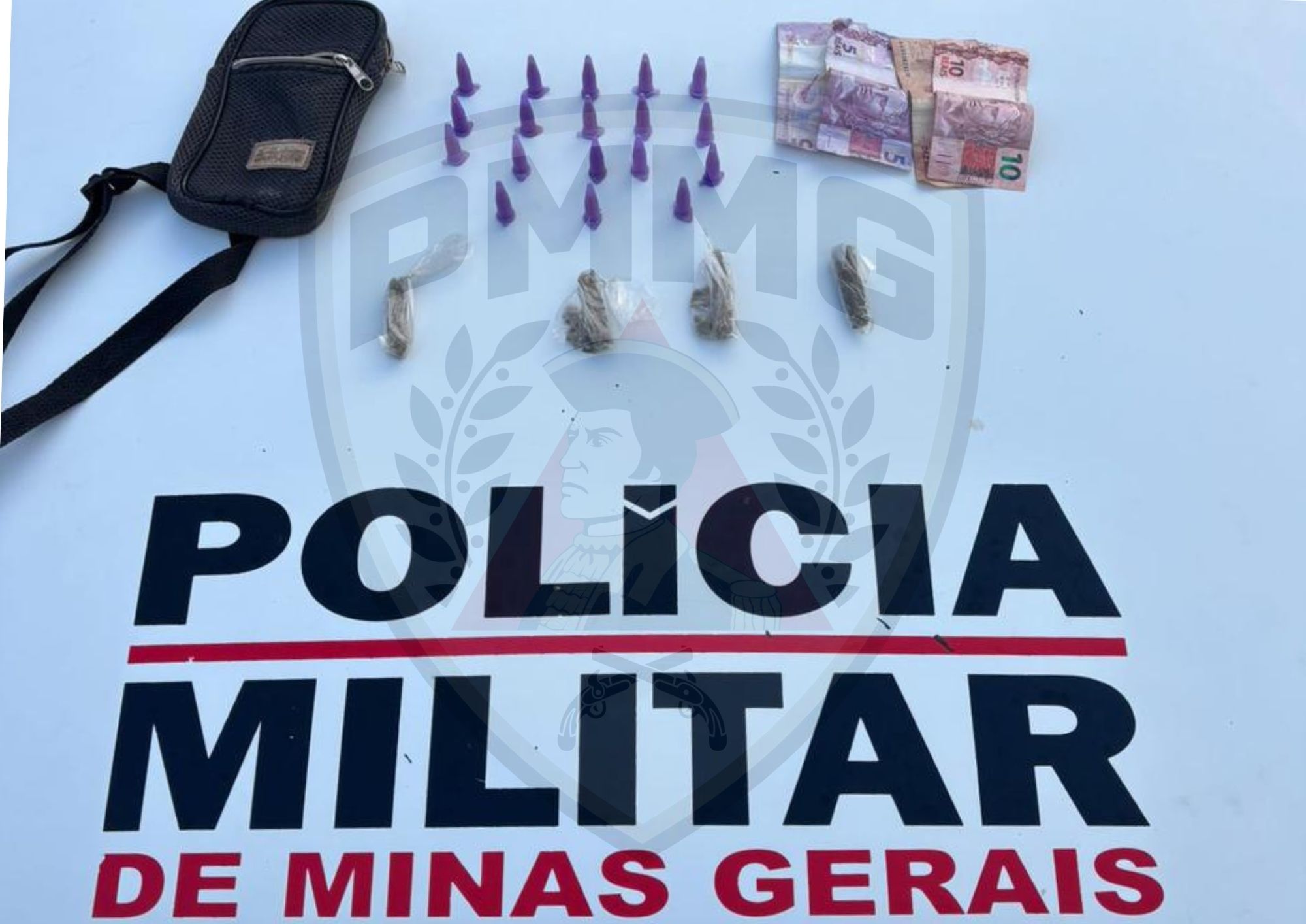 Casal de adolescentes é apreendido por tráfico de drogas em Visconde do Rio Branco