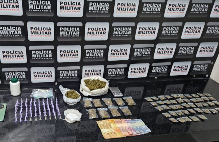 Pai é preso e filho apreendido por tráfico de drogas, em Ponte Nova