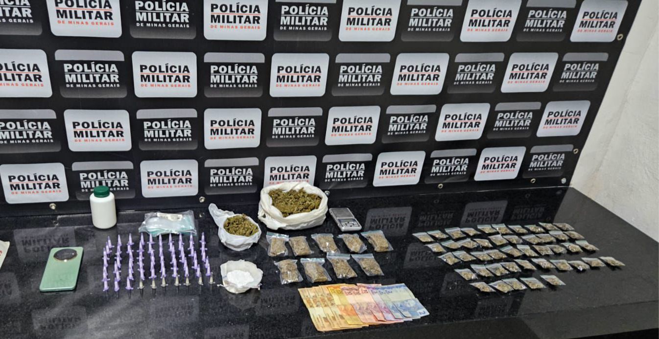 Pai é preso e filho apreendido por tráfico de drogas, em Ponte Nova