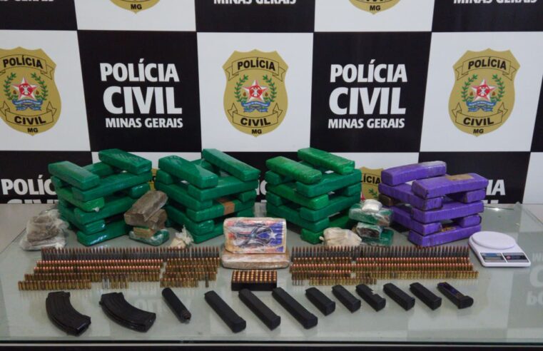 Polícia Civil de Ubá prende homem e apreende grande arsenal e drogas em operação