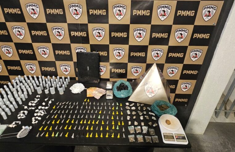 PM apreende grande quantidade de drogas e lança-perfume em Viçosa