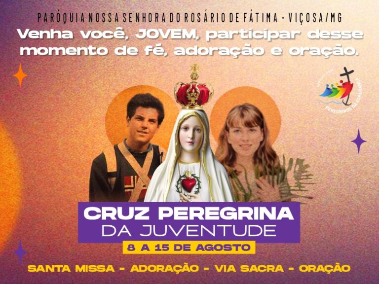 Paróquia Nossa Senhora de Fátima recebe Cruz Peregrina com programação especial em Viçosa